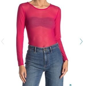 Mesh Pink Top